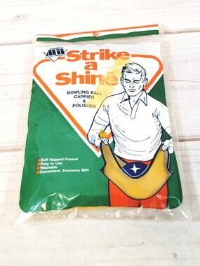 Vintage Master Strike a Shine Bowling Ball Carrier Polisher Orange 1970s Sealed